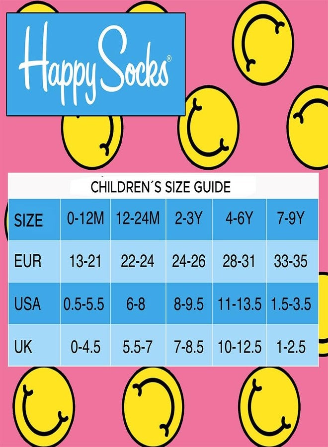 Happy Socks Hot Dog Dog Embroidery Printed Cotton Sock For Kids - Unisex 12-24M - Image 4